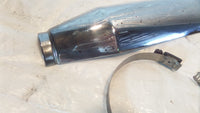 Harley Davidson Sportster 883 1200 Low Custom Chrome Exhaust Pipe Muffler Shield - C3 Cycle