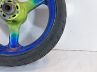 2000-2005 Kawasaki ZR-750 ZR750 ZR-7S ZR-7 ZR7 Green Front Wheel Rim & Tire - C3 Cycle