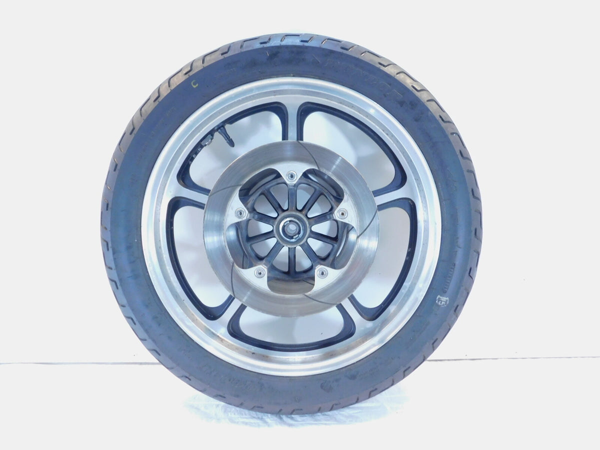1985 & 1986 Honda VT1100C Shadow 1100 Cast 5 Spoke Front Wheel Rim Tire & Rotors - C3 Cycle
