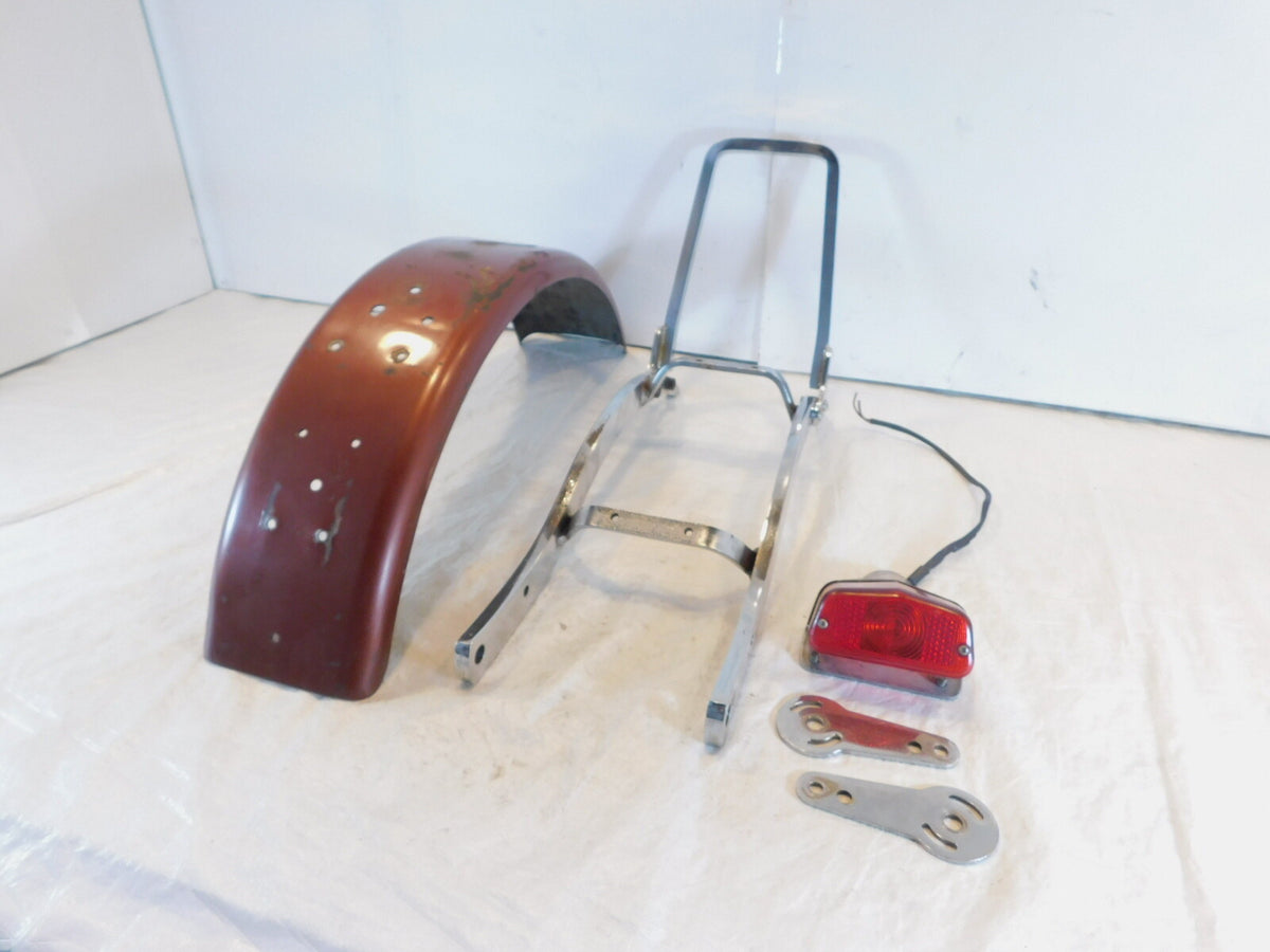 Harley Davidson Sportster 900 & 1000 Rear Passenger Backrest Sissybar & Fender - C3 Cycle