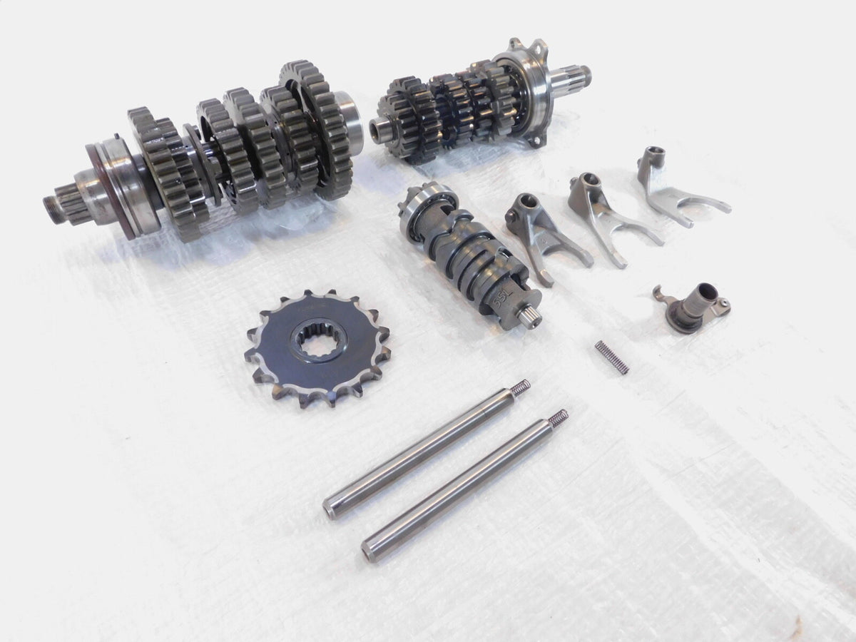 2004 2005 2006 Yamaha FZ6 FZ6S Transmission Gear w/ Shifter Drum & Shift Forks - C3 Cycle