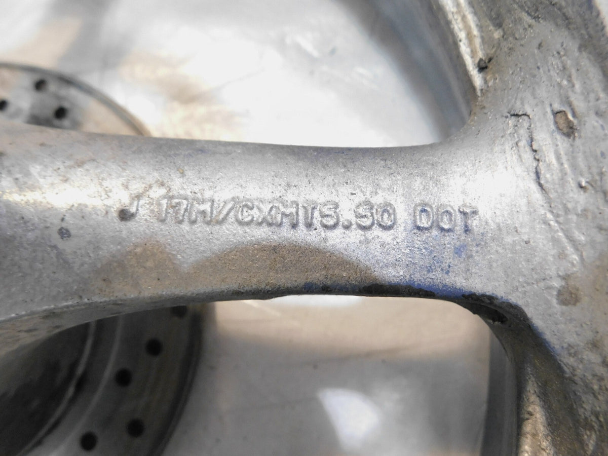 2003-2009 Yamaha YZFR6S YZF R6S & YZFR6 R6 Blue Rear Wheel Rim and Rotor - Bent - C3 Cycle