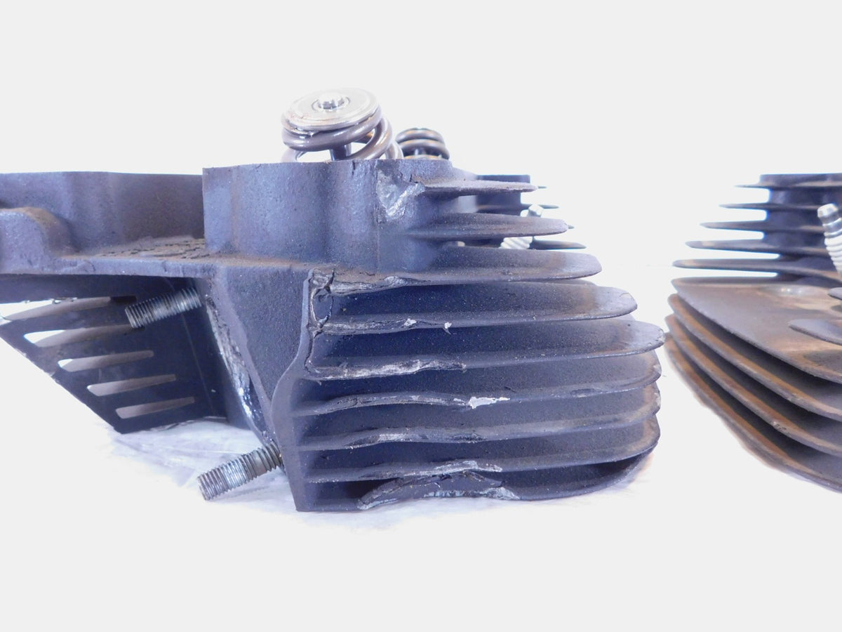 Harley Davidson Dyna Softail Twin Cam 96" Front Rear Cylinder Heads -Fin Damage - C3 Cycle