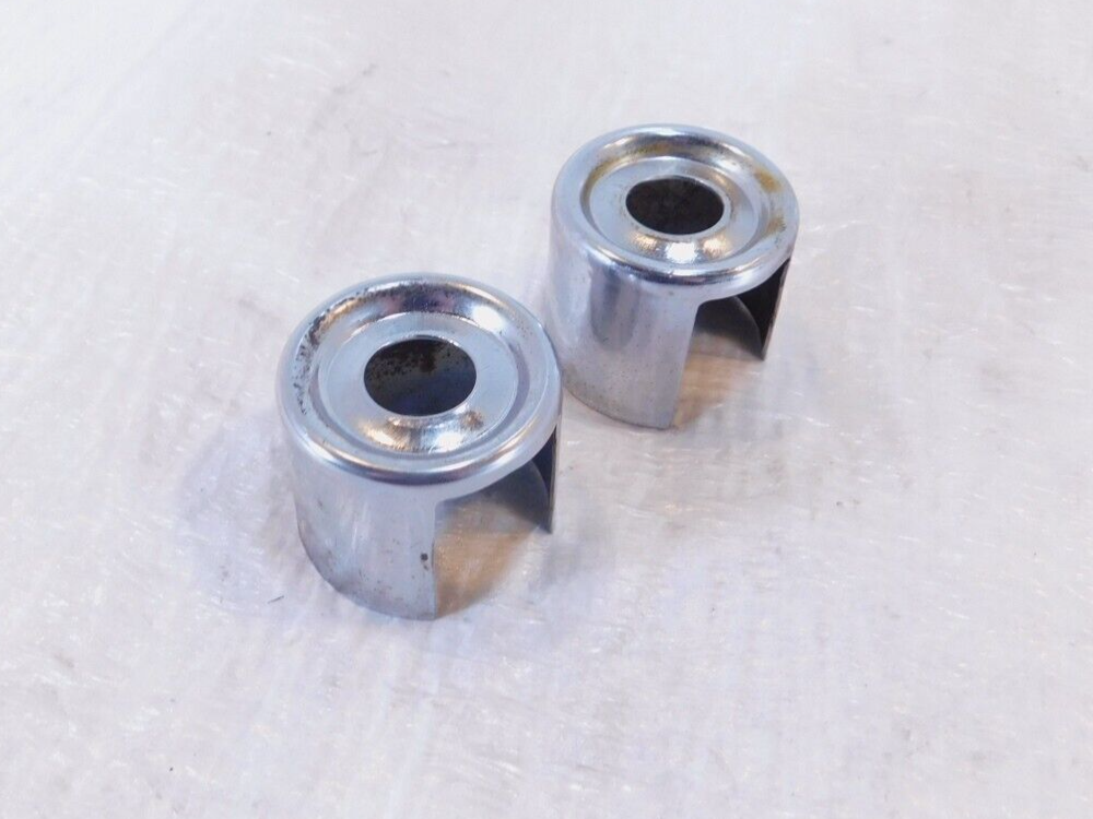 1982-1985 Harley Davidson Sportster XLH 1000 Chrome Upper Top Shock Bolt Covers - C3 Cycle