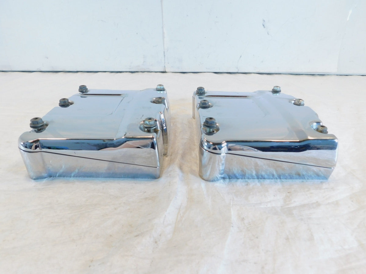 Harley Davidson Touring Dyna & Softail Chrome Cylinder Head Rocker Boxes - C3 Cycle