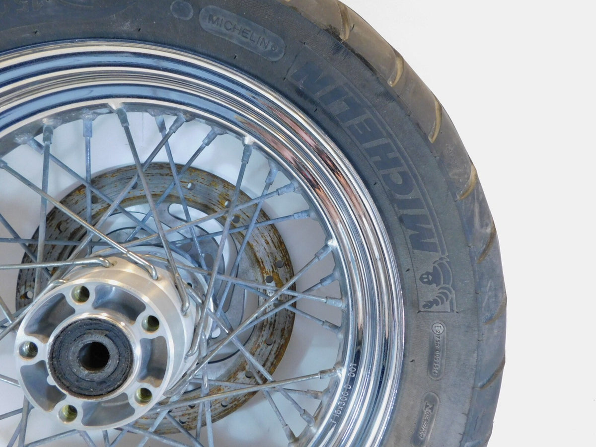 Harley Davidson Dyna Sportster & Softail Laced 16" Rear Wheel Rim & Tire Chrome - C3 Cycle