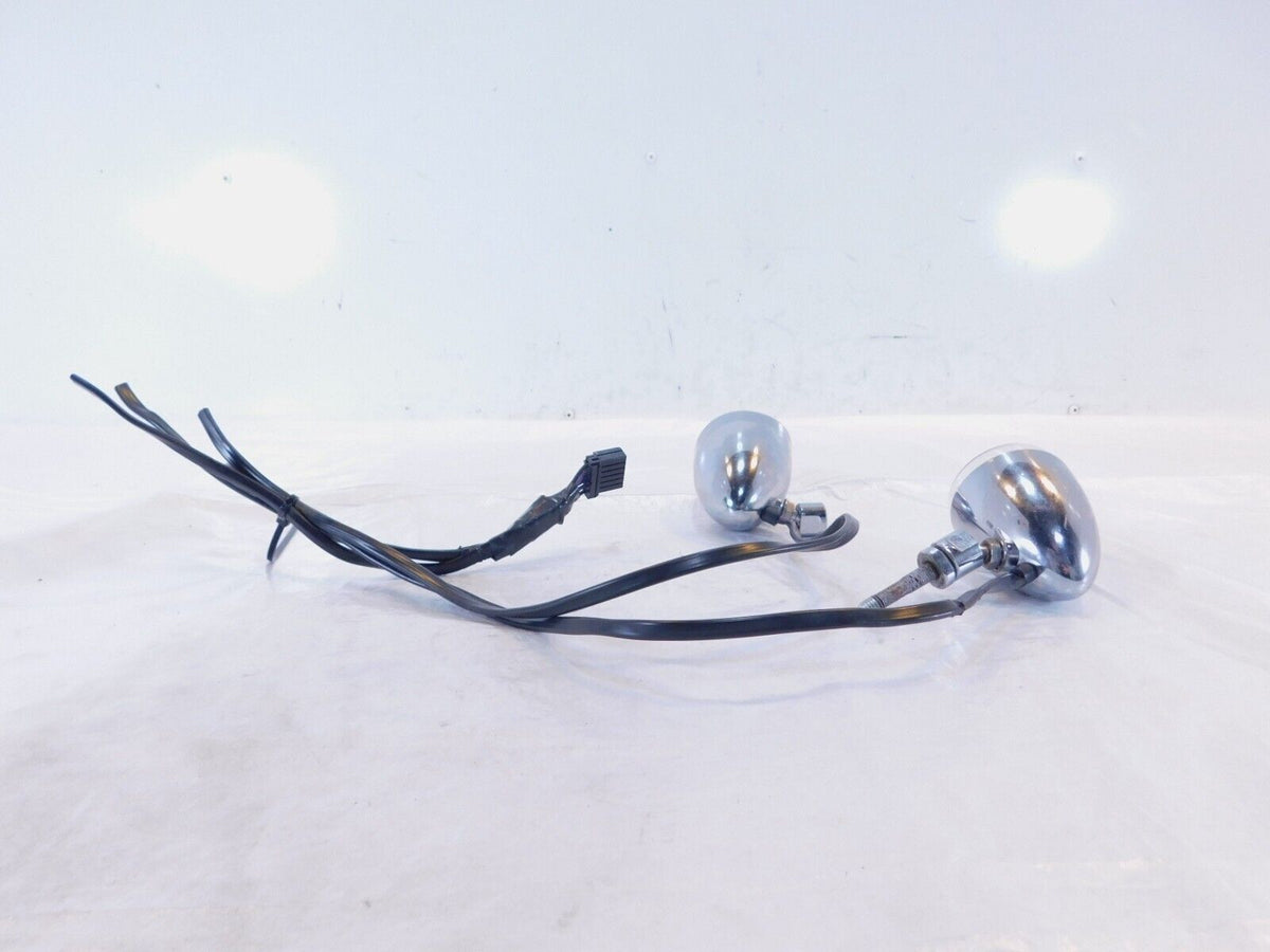Harley Davidson Chrome Sportster Softail Dyna V-Rod Front Turn Signal Indicators - C3 Cycle