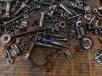98 Harley Davidson Dyna Wide Glide FXDWG Engine Nut Bolt Brackets Parts Box Lot - C3 Cycle