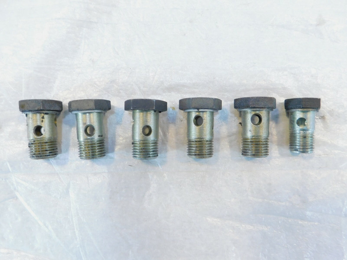 95-97 BMW R1100RT Engine Motor Oil Cooler Thermostat Pipe Hollow Banjo Bolt Lot - C3 Cycle