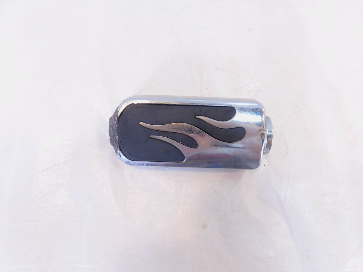 Harley Touring FXR Dyna Sportster & Softail Black Flames Peg Footpeg Footrests - C3 Cycle