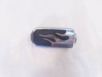 Harley Touring FXR Dyna Sportster & Softail Black Flames Peg Footpeg Footrests - C3 Cycle