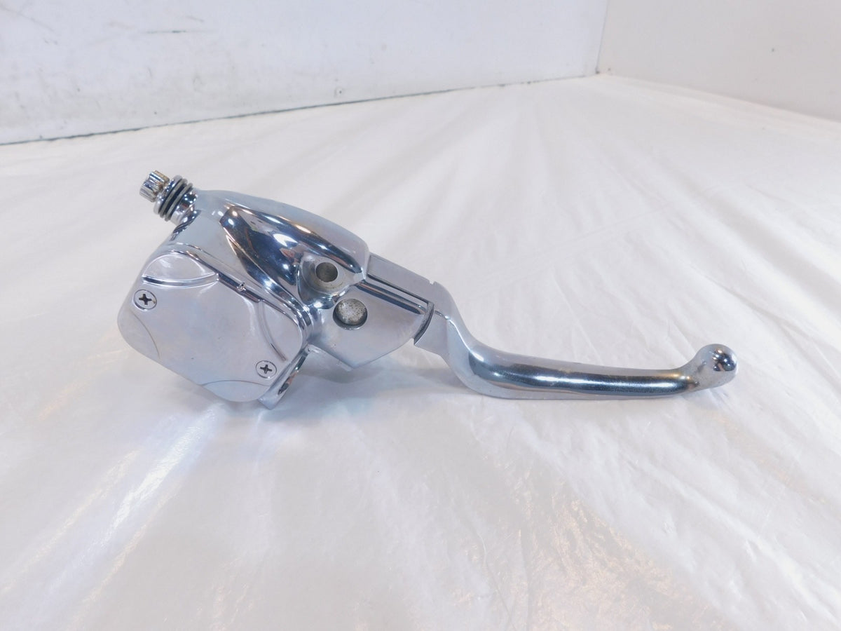 Harley Road King Electra Glide 11/16 Chrome Front Brake Master Cylinder w/ Cover - C3 Cycle