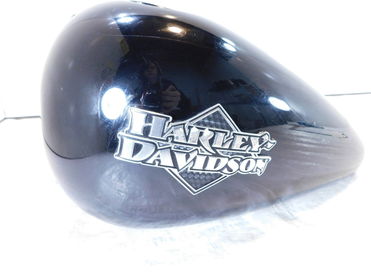 Harley Davidson Softail Heritage Classic & Fat Boy Black Fuel Gas Tank - Dented - C3 Cycle