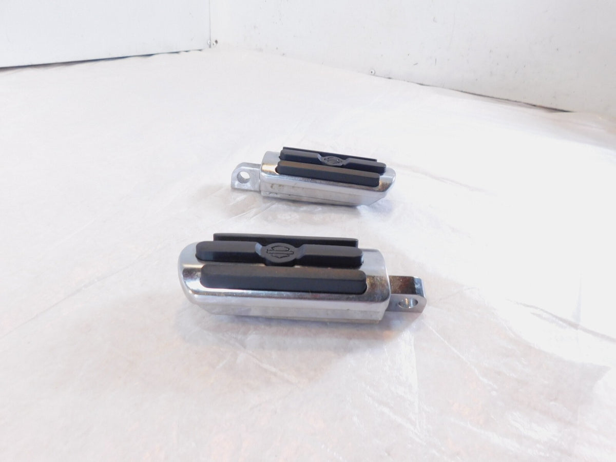Harley Touring FXR Dyna Sportster & Softail Chrome & Rubber Footpegs Footrests