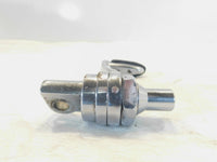 Right Harley Touring Dyna Sportster & Softail Chrome Heel Rest Footpeg Footrest - C3 Cycle