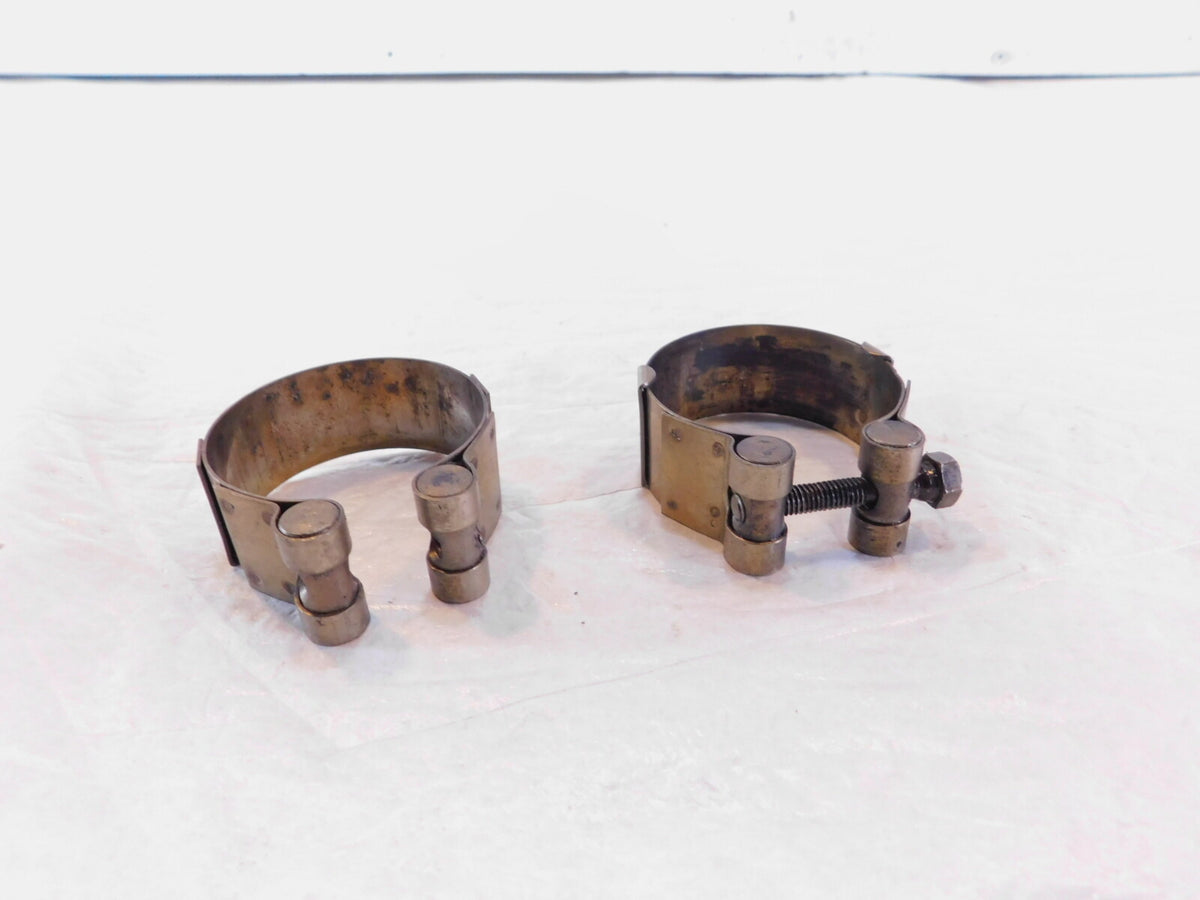 Moto Guzzi Norge GT 8V Breva V 1100 Sport 1200 Exhaust Header Mid Pipe Clamps - C3 Cycle