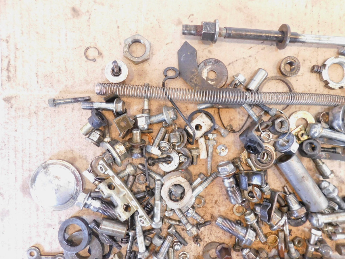 1989 89 Yamaha Virago 1100 XV1100 Misc Nut Bolt Bracket Hardware Parts Box Lot - C3 Cycle
