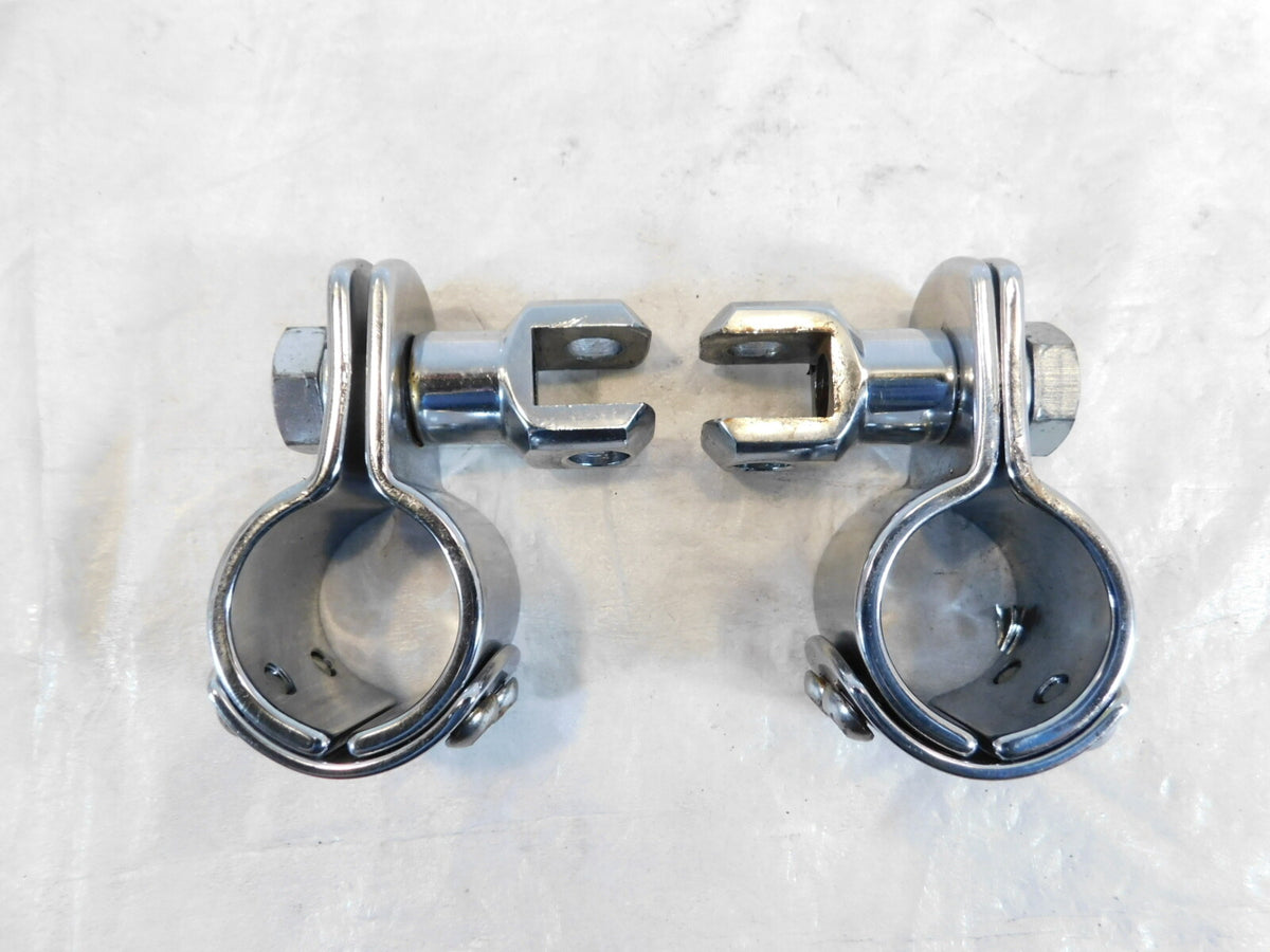 Harley Electra Glide & Road King Highway Footrest Footpeg Mount Clamp Brackets