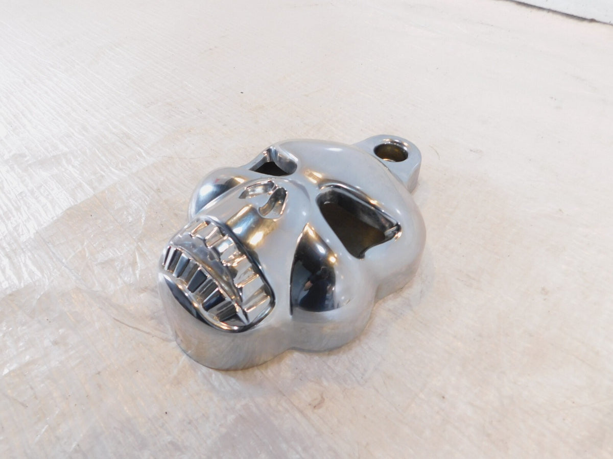 Harley Davidson Touring Electra Road King & Softail Chrome Skull Horn Cover Trim - C3 Cycle