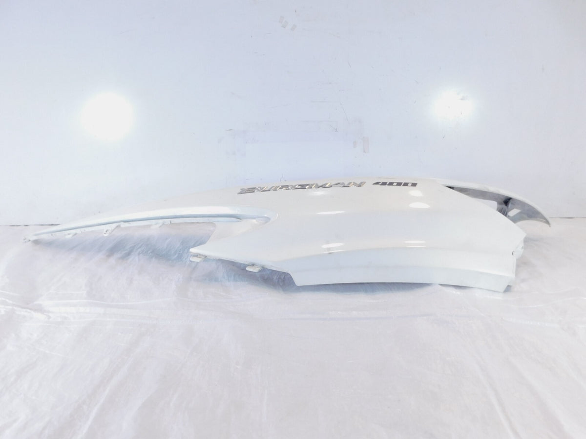 2009-2012 Suzuki Burgman 400 AN400 White Left Side Seat Cover Fairing Cowl Panel - C3 Cycle