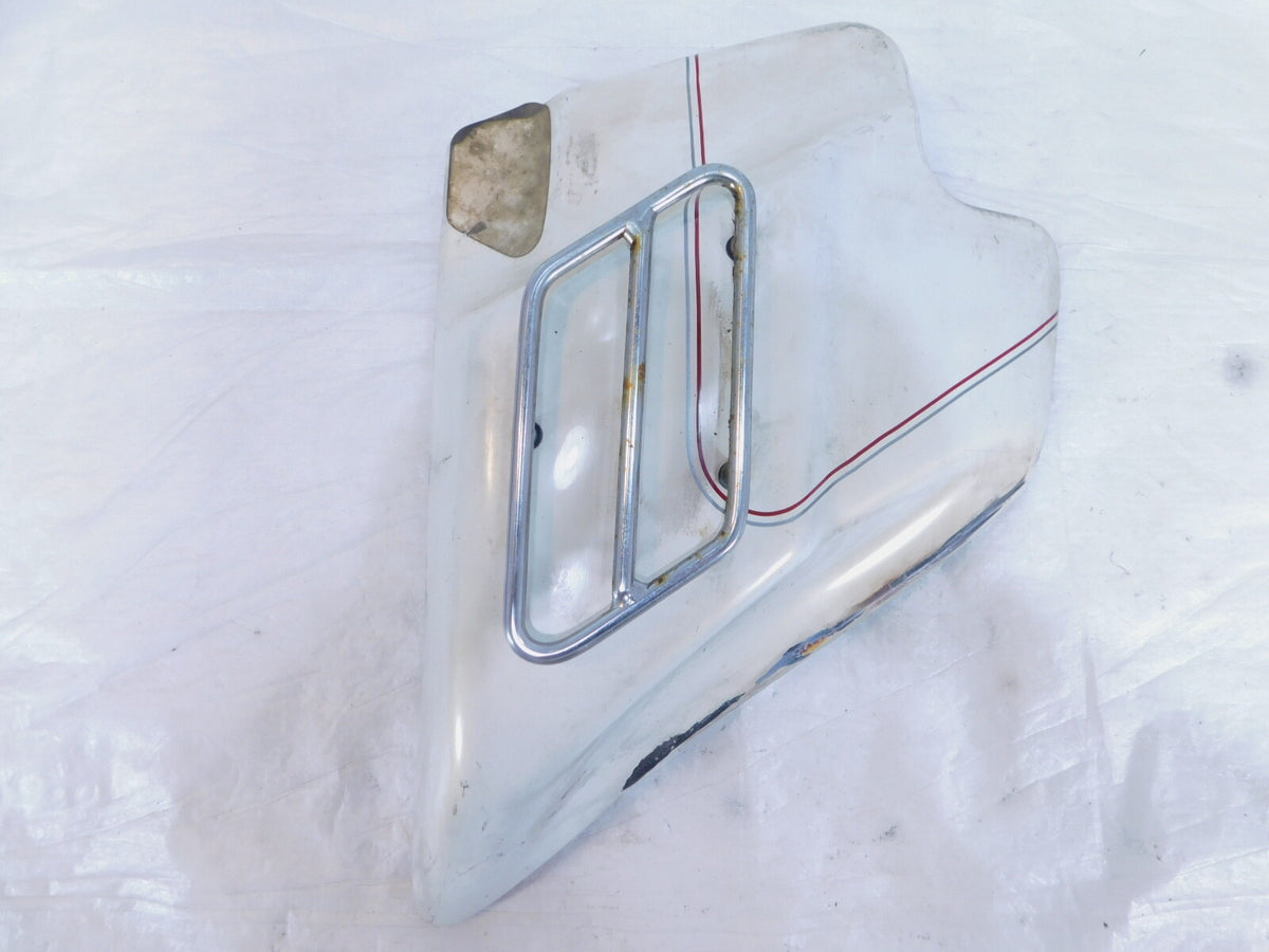 Harley Touring Road King Electra Glide Ultra Classic White Left Side Cover - C3 Cycle