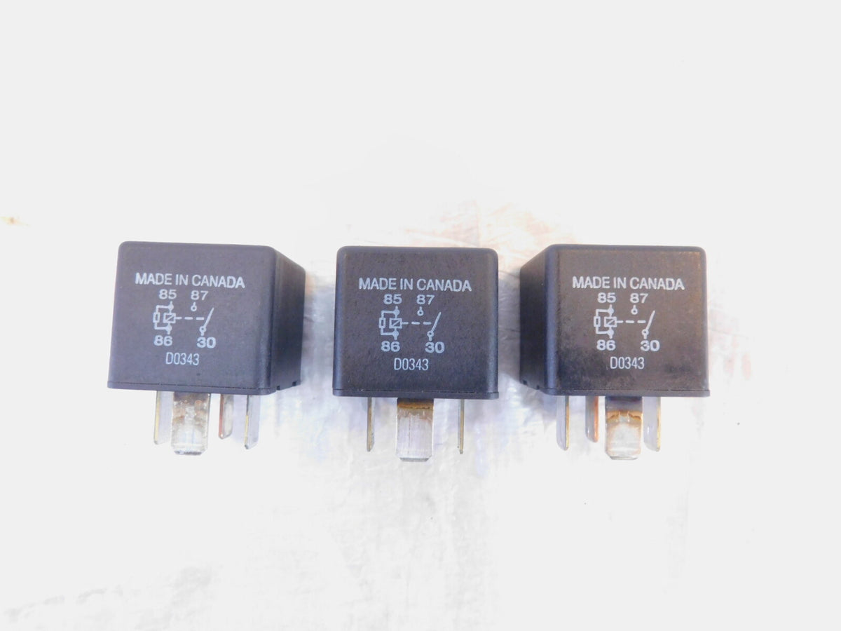 2001-2005 Honda Goldwing 1800 GL1800 Electrical Mini ISO 4P Power Relays (x3) - C3 Cycle