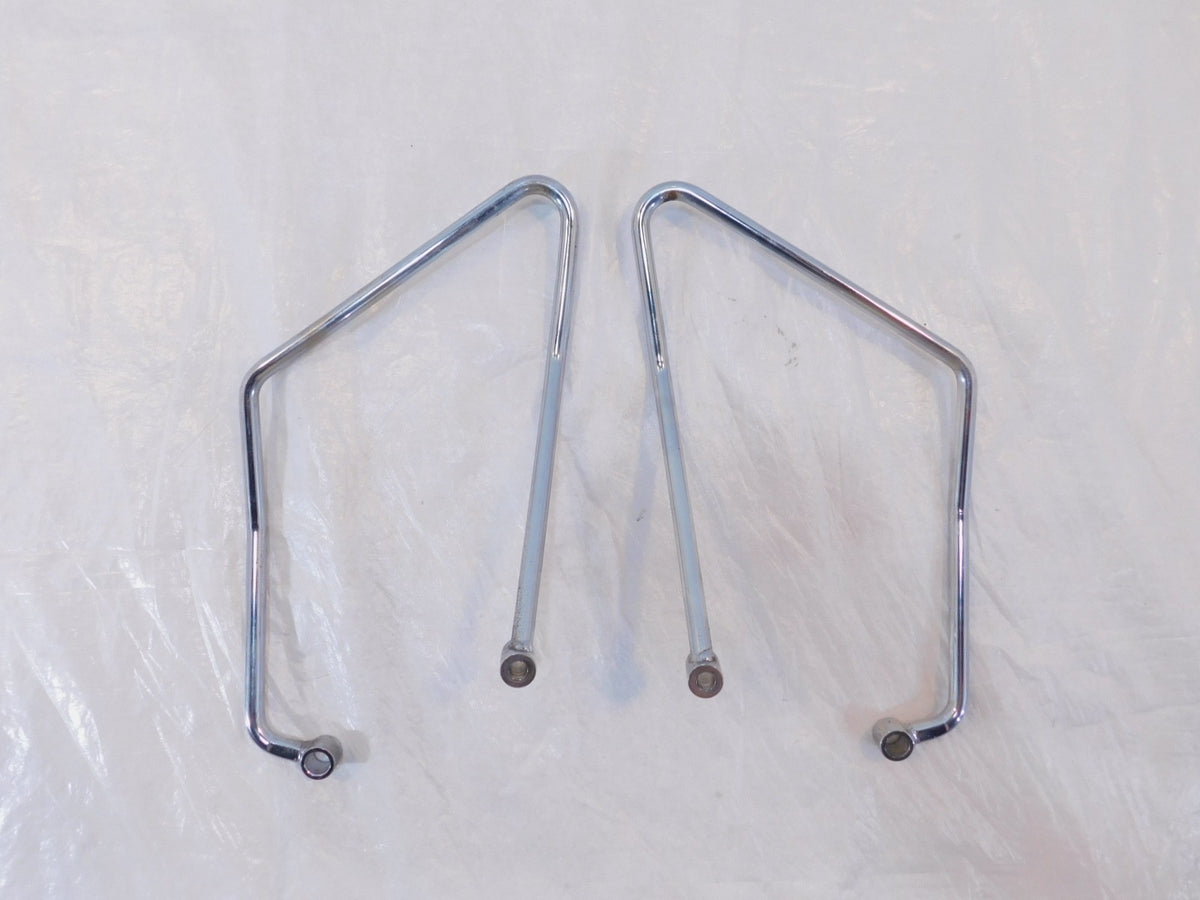 1994-2003 Harley Davidson Sportster 883 1200 Chrome Saddlebag Guard Rail Bars - C3 Cycle