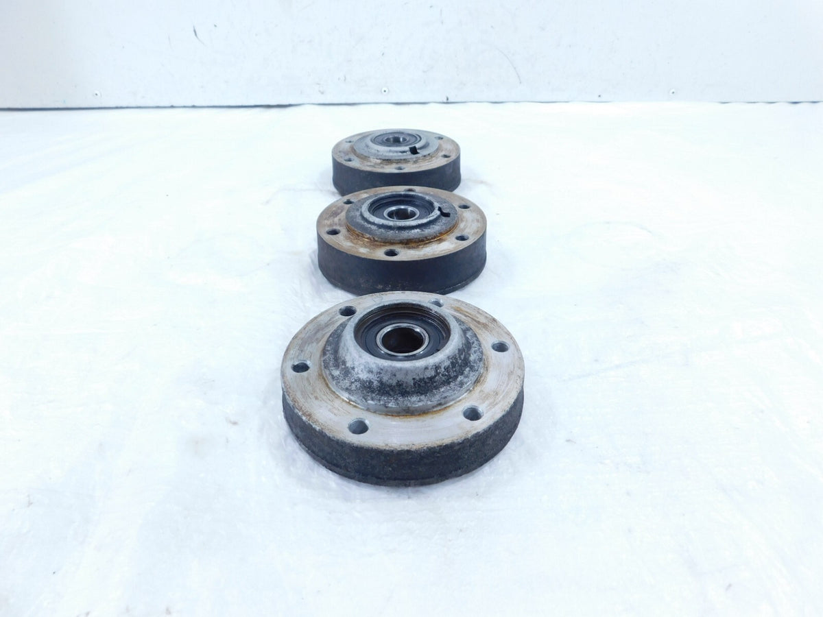 1976 76 Moto Guzzi Convert I V1000 Front/Rear Wheel Brake Rotor Hub Flanges - C3 Cycle