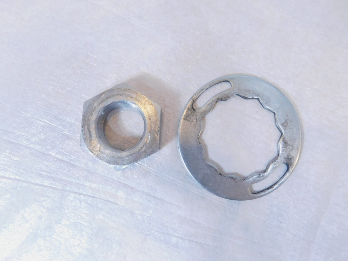 Indian Chief Chieftain Roadmaster & Springfield Pulley Sprocket Nut & Lock Plate - C3 Cycle