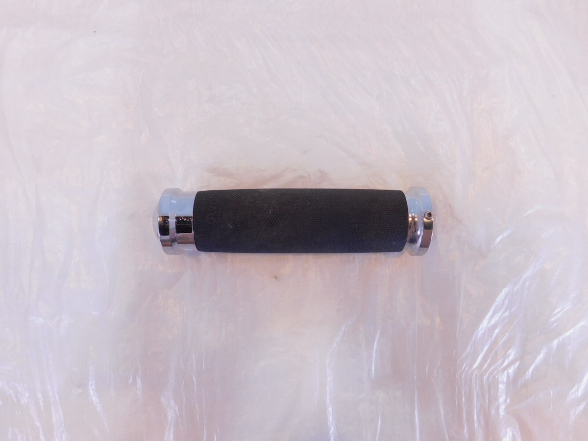 Harley Davidson Touring Dyna Sportster Softail Black Chrome Left Handlebar Grip - C3 Cycle