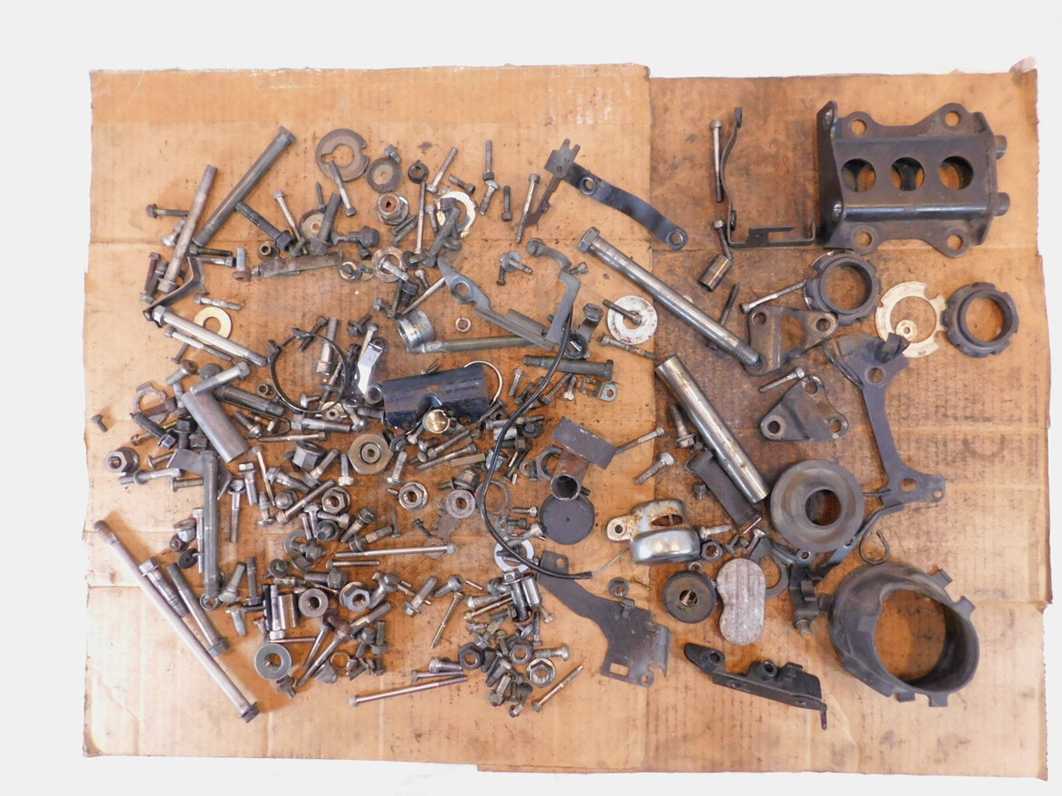 2001 01 Yamaha VStar 1100 XVS1100 Classic Misc Nuts Bolts Brackets Parts Box Lot - C3 Cycle