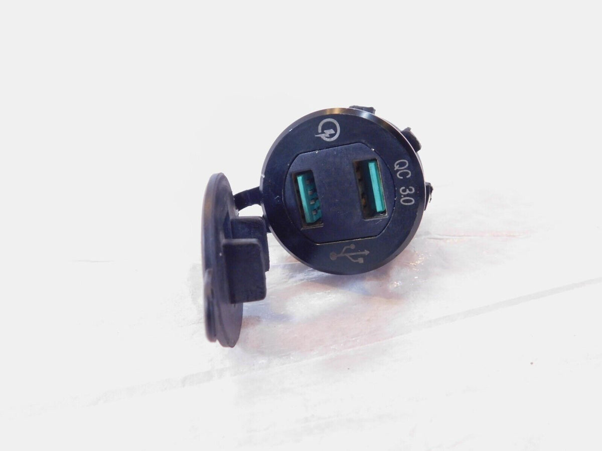 1988-2000 Honda Goldwing 1500 GL1500 Electrical Socket Dual USB Plug Voltmeter - C3 Cycle