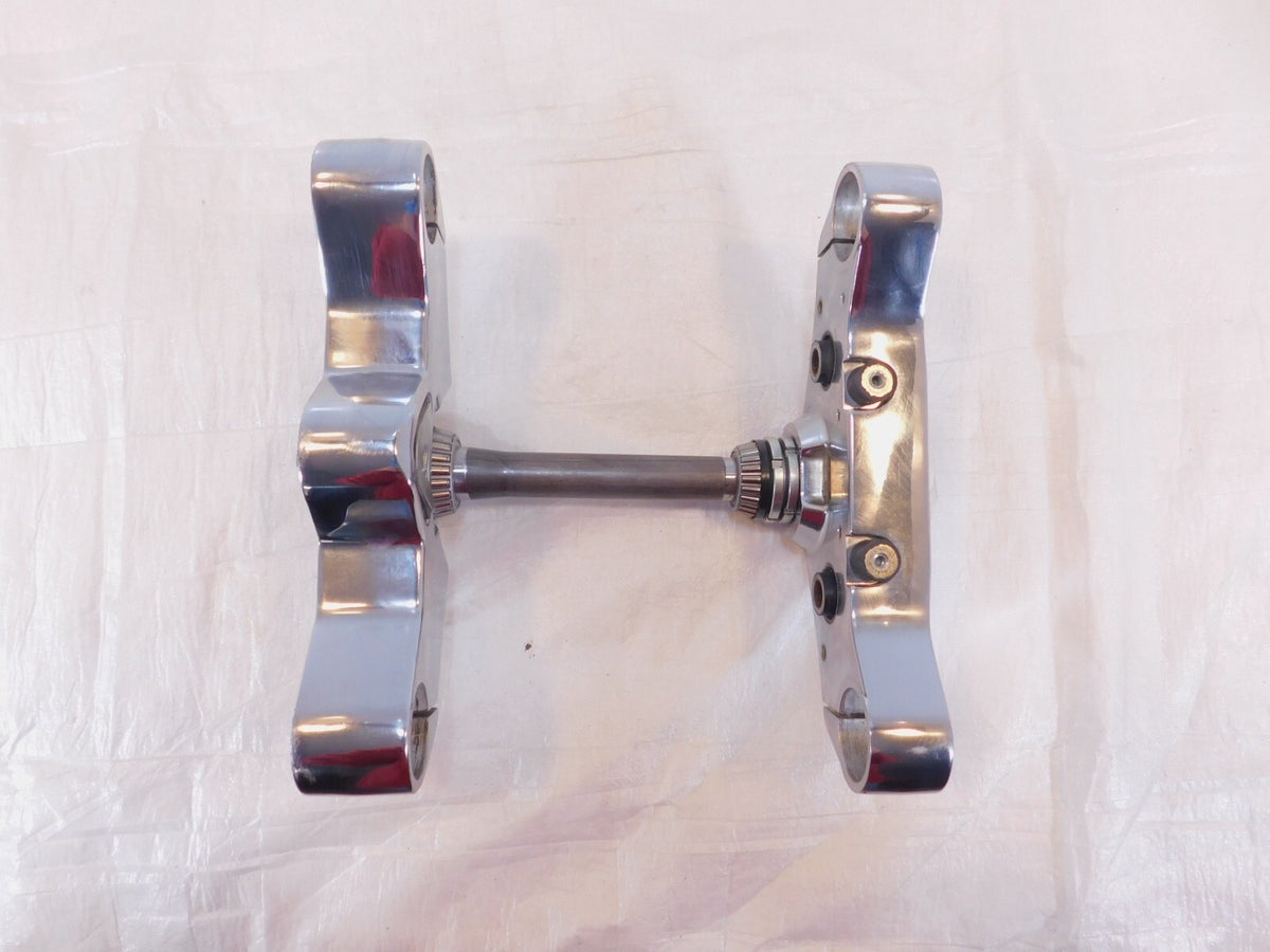 2004-2006 Victory Vegas Chrome Front Fork Triple Tree Brackets w/ Steering Stem - C3 Cycle