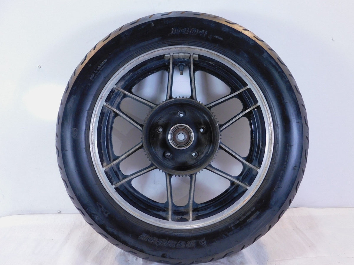 Honda CB650 CB650SC Nighthawk 650 Black Spoked Rear Wheel Rim & Tire 3" x 16" - C3 Cycle