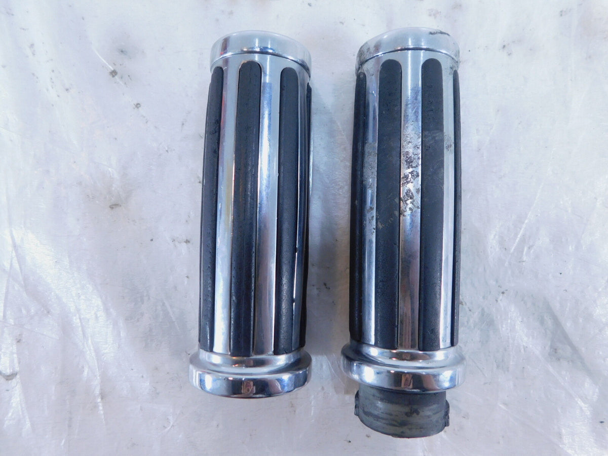 Harley Davidson Dyna Sportster Softail Rubber Left & Right Handlebar Hand Grips - C3 Cycle