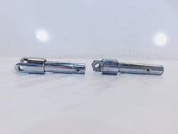 Harley Sportster 883 & 1200 Custom Pair Chrome Rider Brake Pedal Pivot Clevises - C3 Cycle