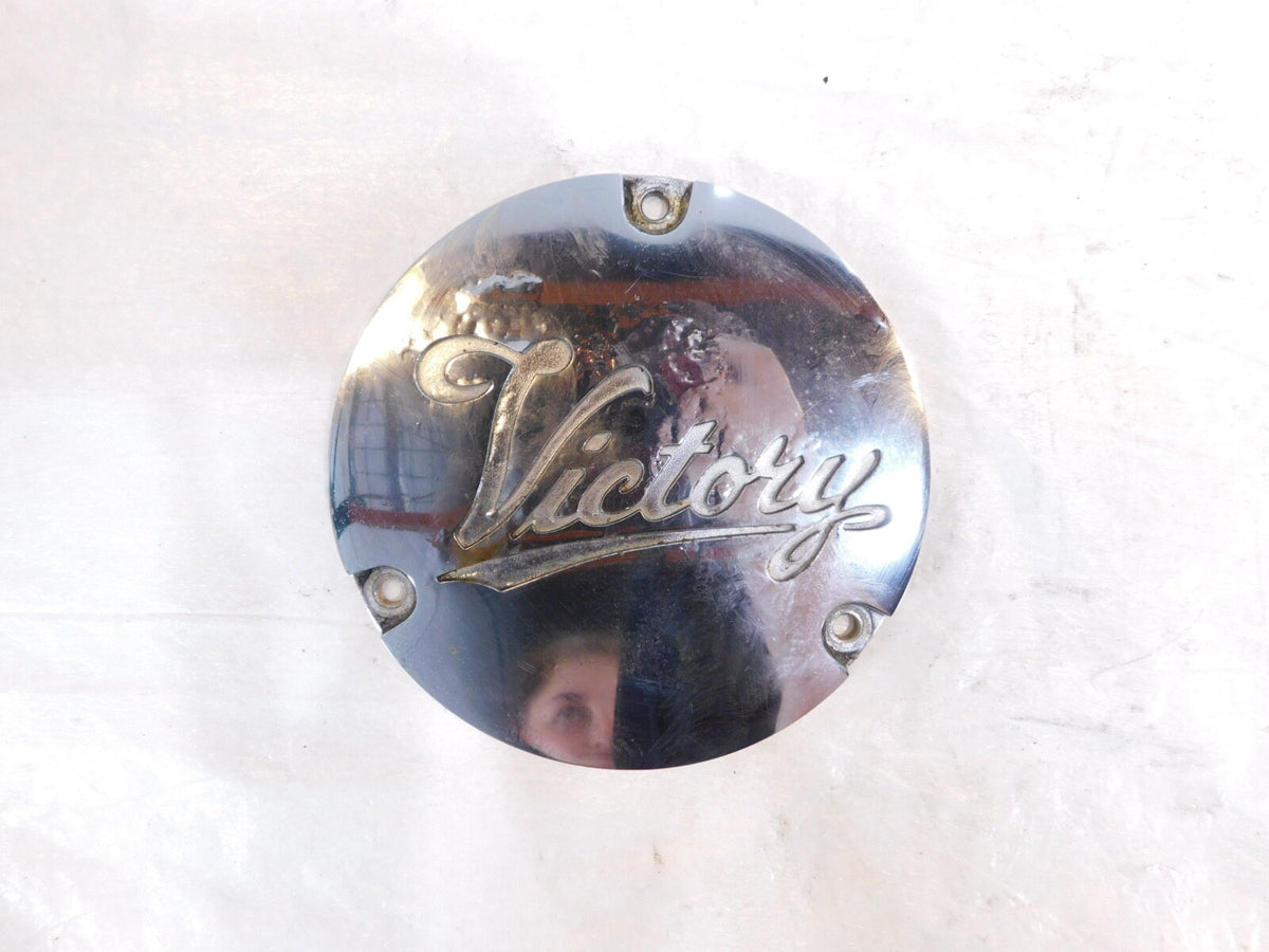 Victory Sport Deluxe Standard V92 Cruiser Chrome Left Engine Clutch Derby Cover