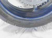 2003-2009 Yamaha YZFR6S YZF R6S & YZFR6 R6 Blue Rear Wheel Rim and Rotor - Bent - C3 Cycle