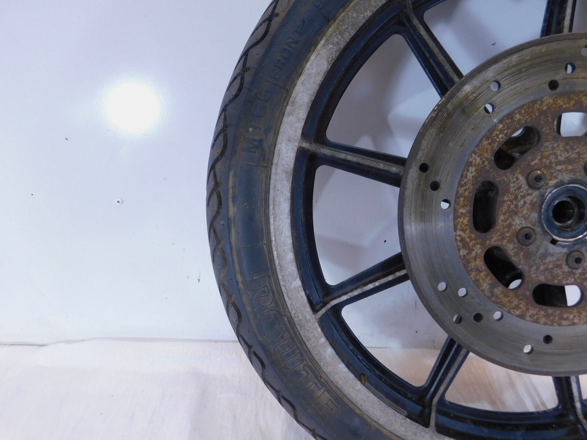 Harley Davidson Sportster 883 & 1200 19" Cast Front Wheel Rim w/ Tire & Rotor - C3 Cycle