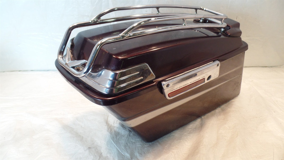 Harley Davidson Touring Road King Street & Electra Glide Maroon Left Saddlebag - C3 Cycle