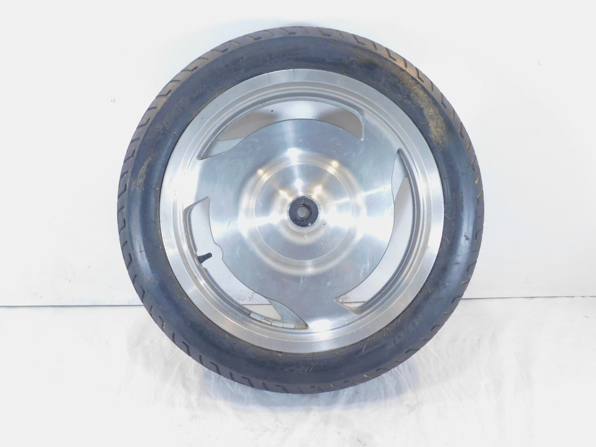 Honda Shadow 1100 VT1100 VT1100C VT1100C2 Sabre Silver Front Wheel Rim - Bent - C3 Cycle