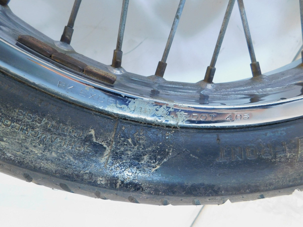 1986-2016 Suzuki Savage 650 LS650 Boulevard S40 Spoked Front Wheel Rim & Rotor - C3 Cycle