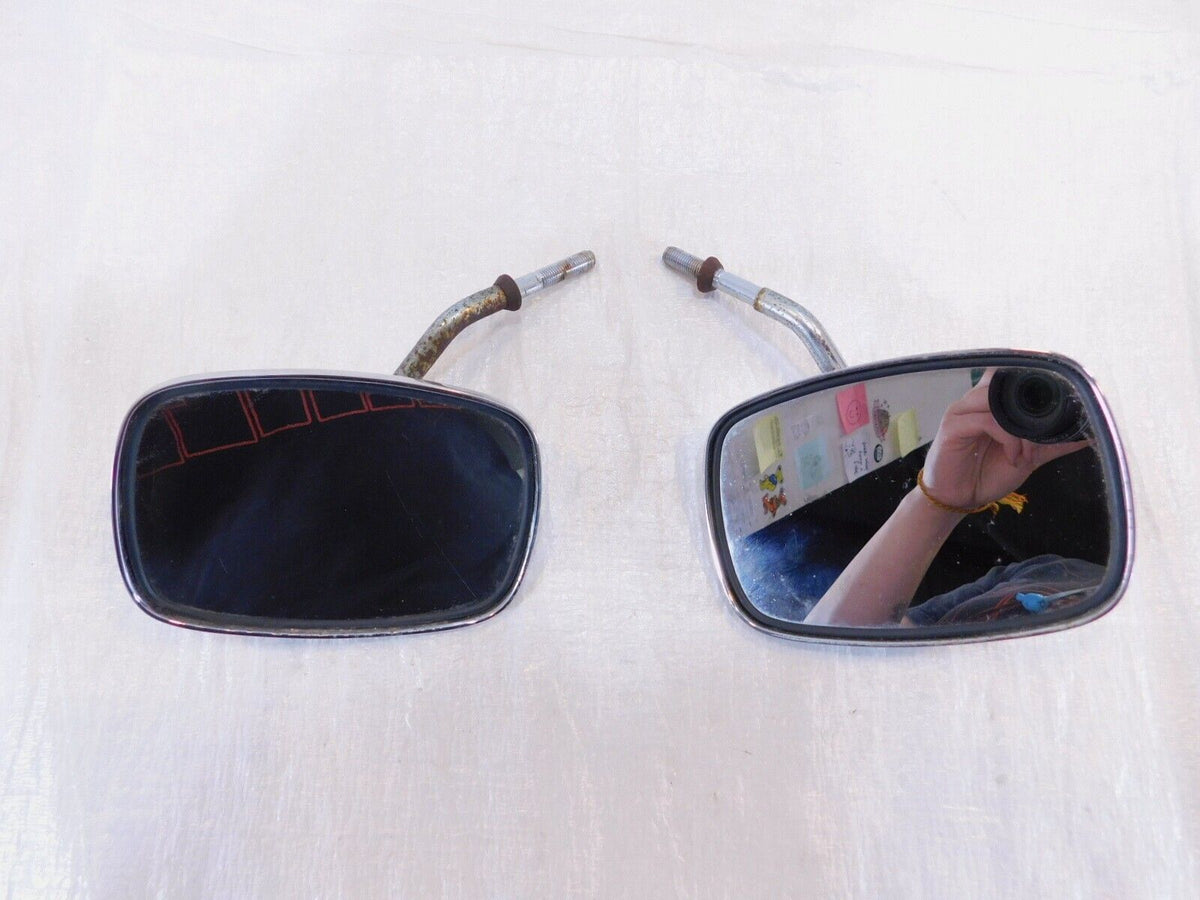 Harley Davidson FXR Softail Dyna & Sportster Right Left Square Rear View Mirrors - C3 Cycle