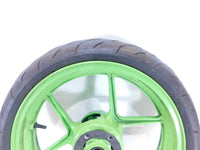 2005 & 2006 Kawasaki Ninja ZX6R ZX636 ZX6RR ZX600N Green Front Wheel Rim - bent - C3 Cycle
