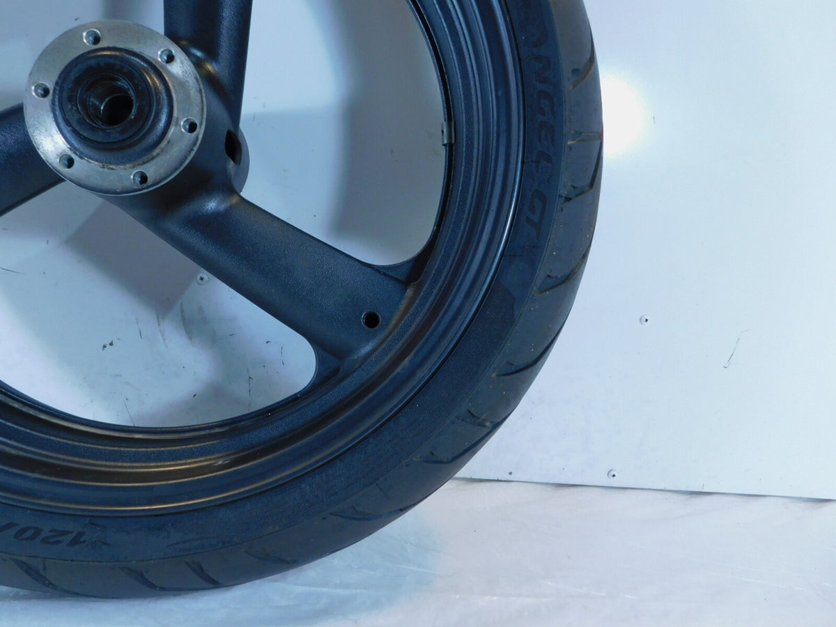 Yamaha FZR1000 YZF750R & YZF750 3 Spoke Black Cast Front Wheel Rim Hub & Tire