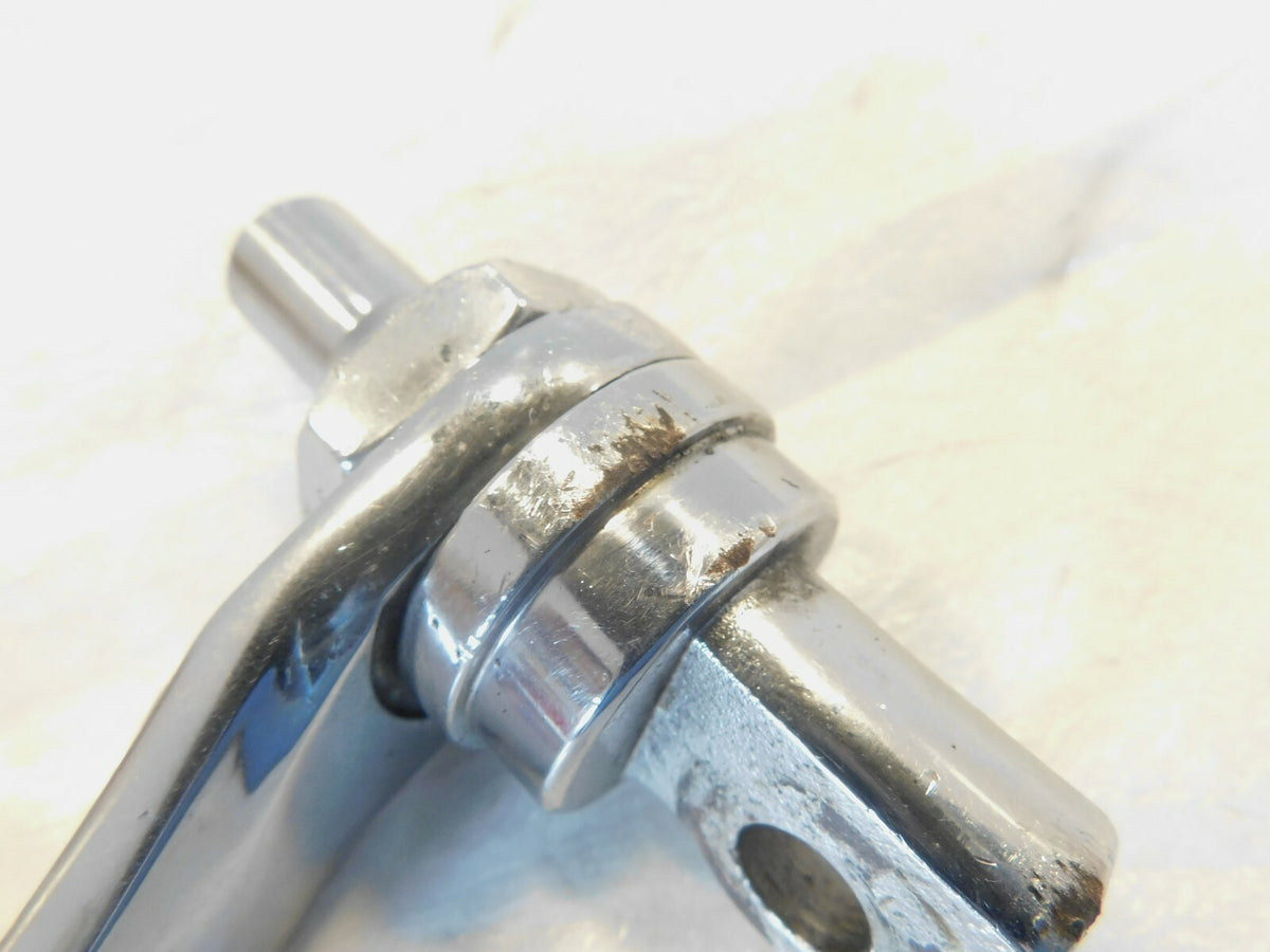 Right Harley Touring Dyna Sportster & Softail Chrome Heel Rest Footpeg Footrest - C3 Cycle