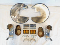 Harley Electra Glide Chrome Left & Right Front Wheel Rotor & Caliper Dress Kit - C3 Cycle