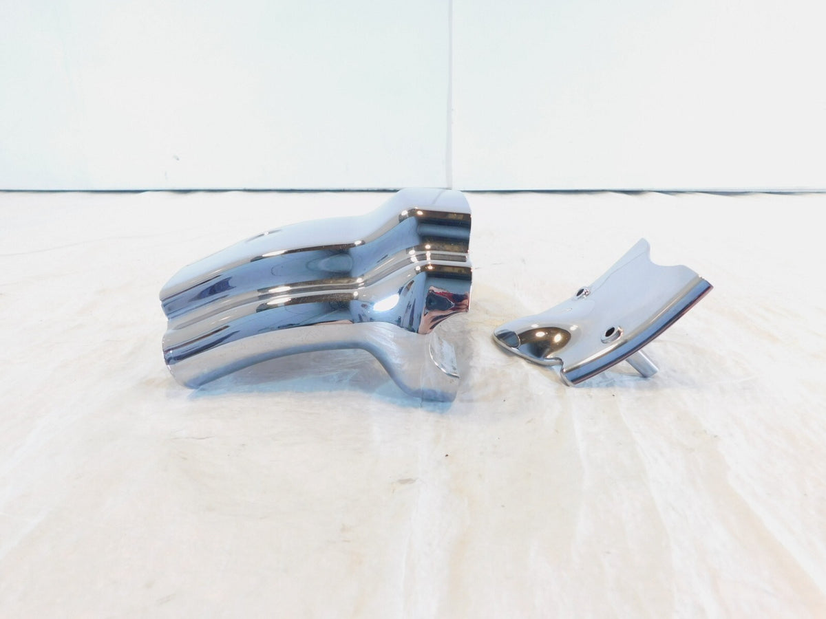Harley Sportster 883 1200 Custom Chrome Handlebar Riser Mount Bracket & Cover - C3 Cycle