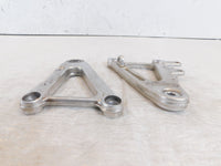 2000-2003 Aprilia SL1000 Falco Front Silver Left/Right Footrest Foot Peg Mounts - C3 Cycle