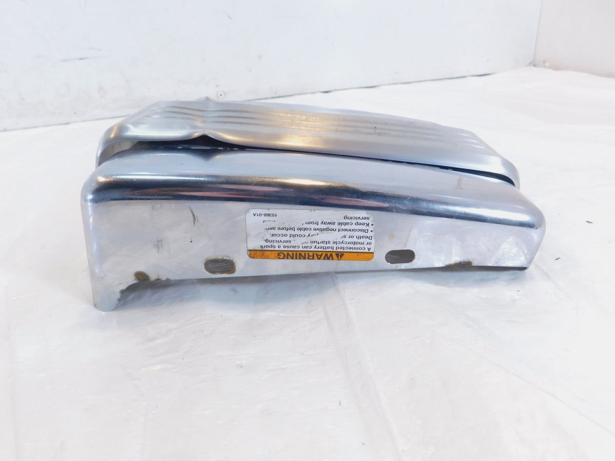 Harley Davidson Dyna Wide & Super Glide Chrome Battery Box Side Cover 66375-06 - C3 Cycle